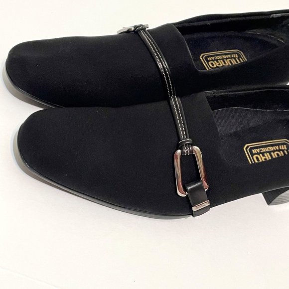 NWOB Munro American Cindi Black Work/Dress Pump Block Heel Shoe 7N - Picture 5 of 9